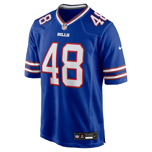 Zennovawear Men's Buffalo Bills Joel Wilson Royal Team Game Jersey