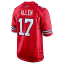 Zennovawear Men's Buffalo Bills Josh Allen Red Alternate Game Jersey