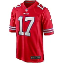 Zennovawear Men's Buffalo Bills Josh Allen Red Alternate Game Player Jersey