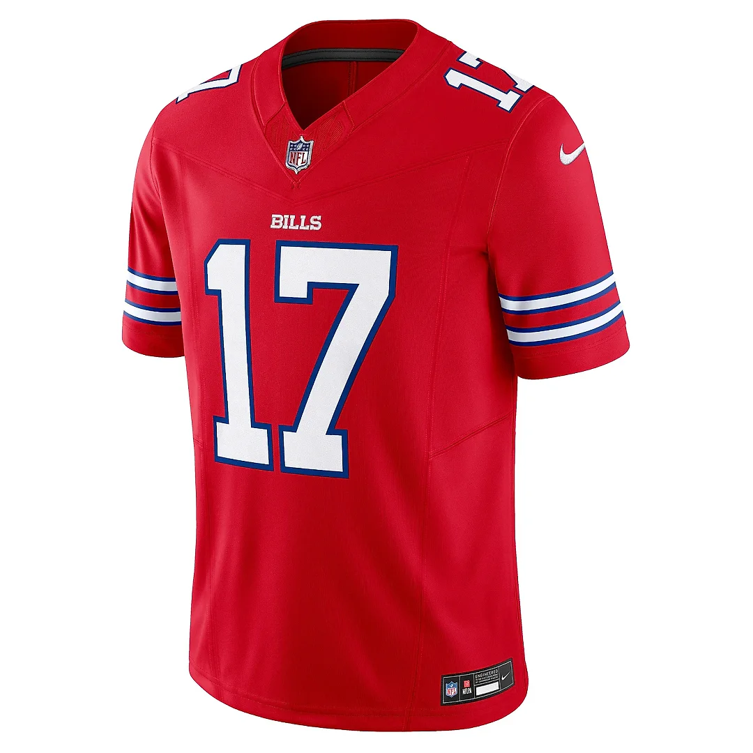 Zennovawear Men's Buffalo Bills Josh Allen Red Vapor F.U.S.E. Limited Jersey