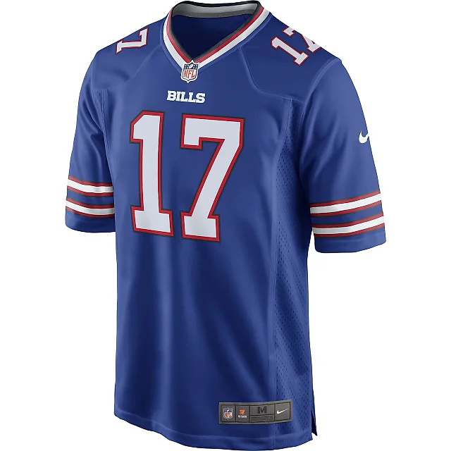 Zennovawear Men's Buffalo Bills Josh Allen Royal Team Game Player Jersey