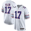 Zennovawear Men's Buffalo Bills Josh Allen White Alternate Game Player Jersey