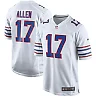 Zennovawear Men's Buffalo Bills Josh Allen White Alternate Game Player Jersey