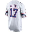 Zennovawear Men's Buffalo Bills Josh Allen White Alternate Game Player Jersey