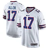 Zennovawear Men's Buffalo Bills Josh Allen White Game Player Jersey