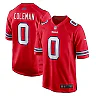 Zennovawear Men's Buffalo Bills Keon Coleman Red Alternate Game Jersey