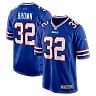 Zennovawear Men's Buffalo Bills Kyron Brown Royal Game Jersey