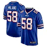 Zennovawear Men's Buffalo Bills Matt Milano Royal Game Player Jersey