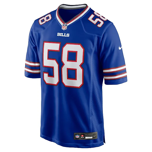 Zennovawear Men's Buffalo Bills Matt Milano Royal Game Player Jersey