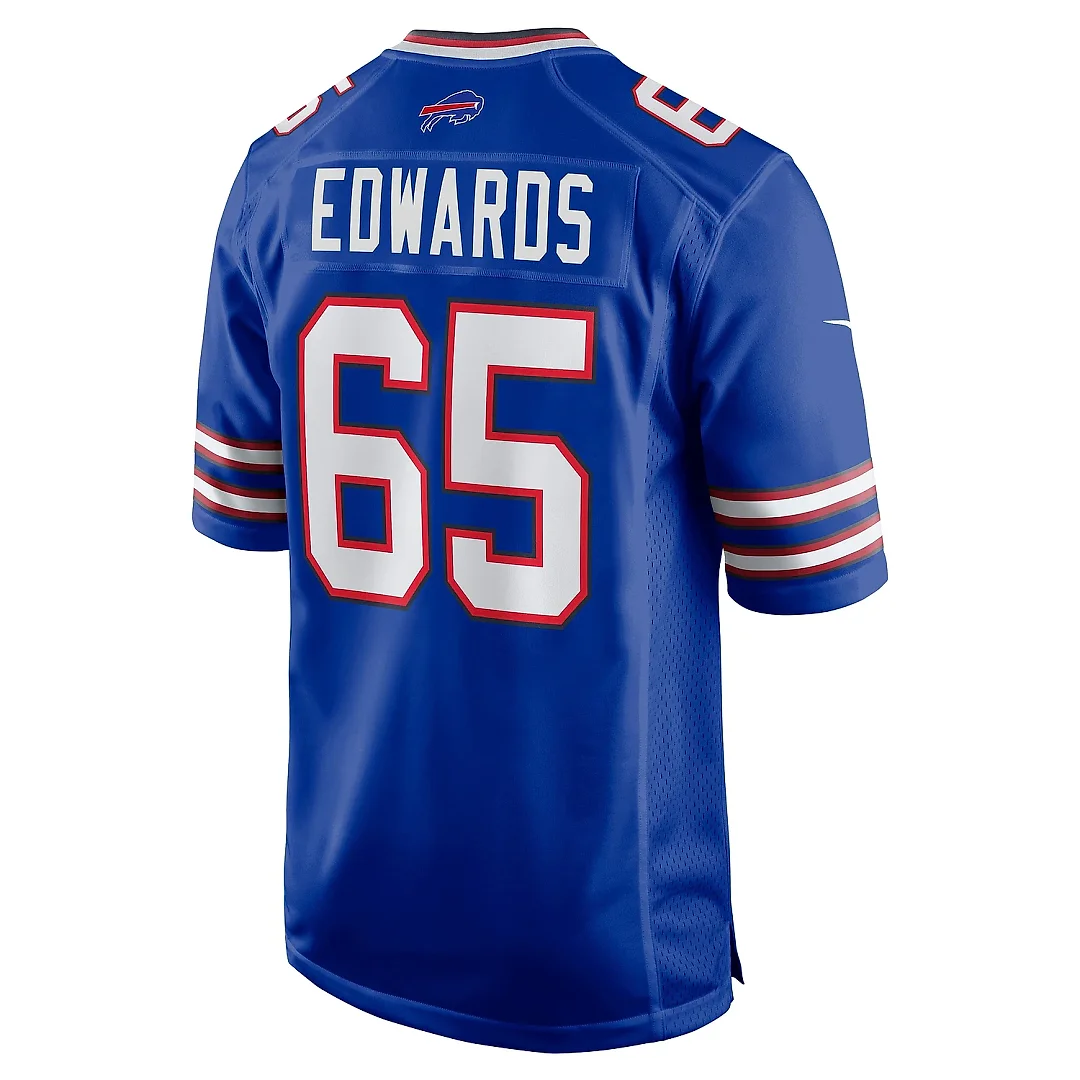Zennovawear Men's Buffalo Bills Mike Edwards Royal Game Jersey