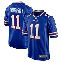 Zennovawear Men's Buffalo Bills Mitchell Trubisky Royal Game Jersey