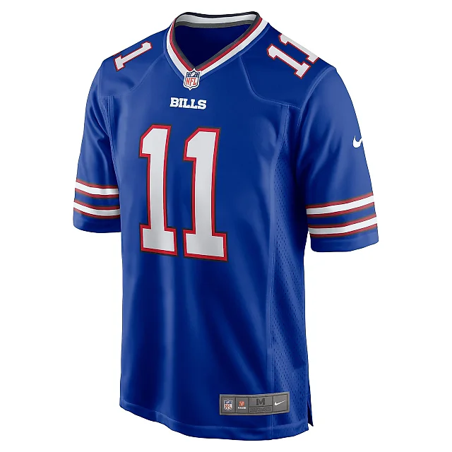 Zennovawear Men's Buffalo Bills Mitchell Trubisky Royal Game Jersey