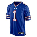 Zennovawear Men's Buffalo Bills Number 1 Dad Royal Game Jersey