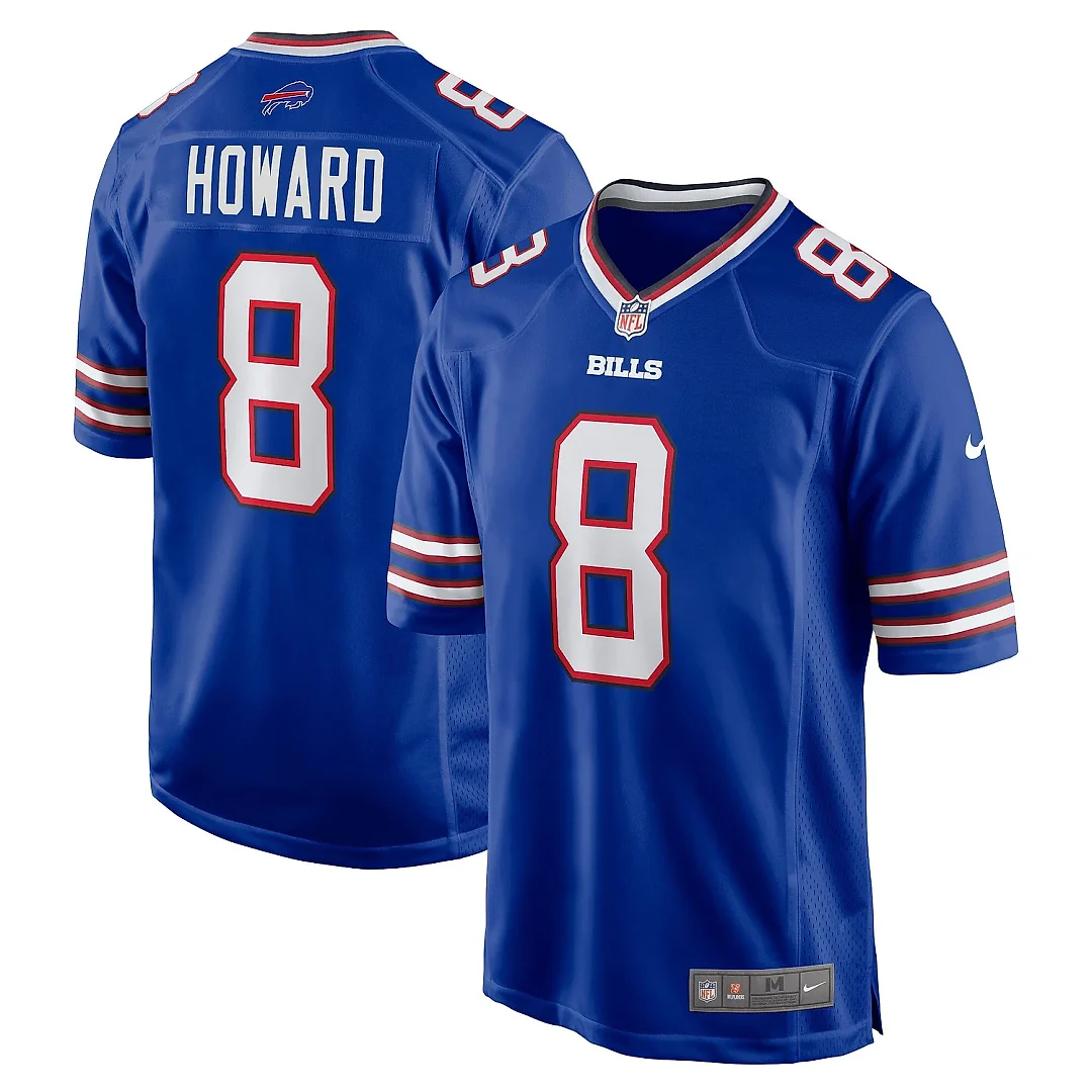 Zennovawear Men's Buffalo Bills O.J. Howard Royal Player Game Jersey