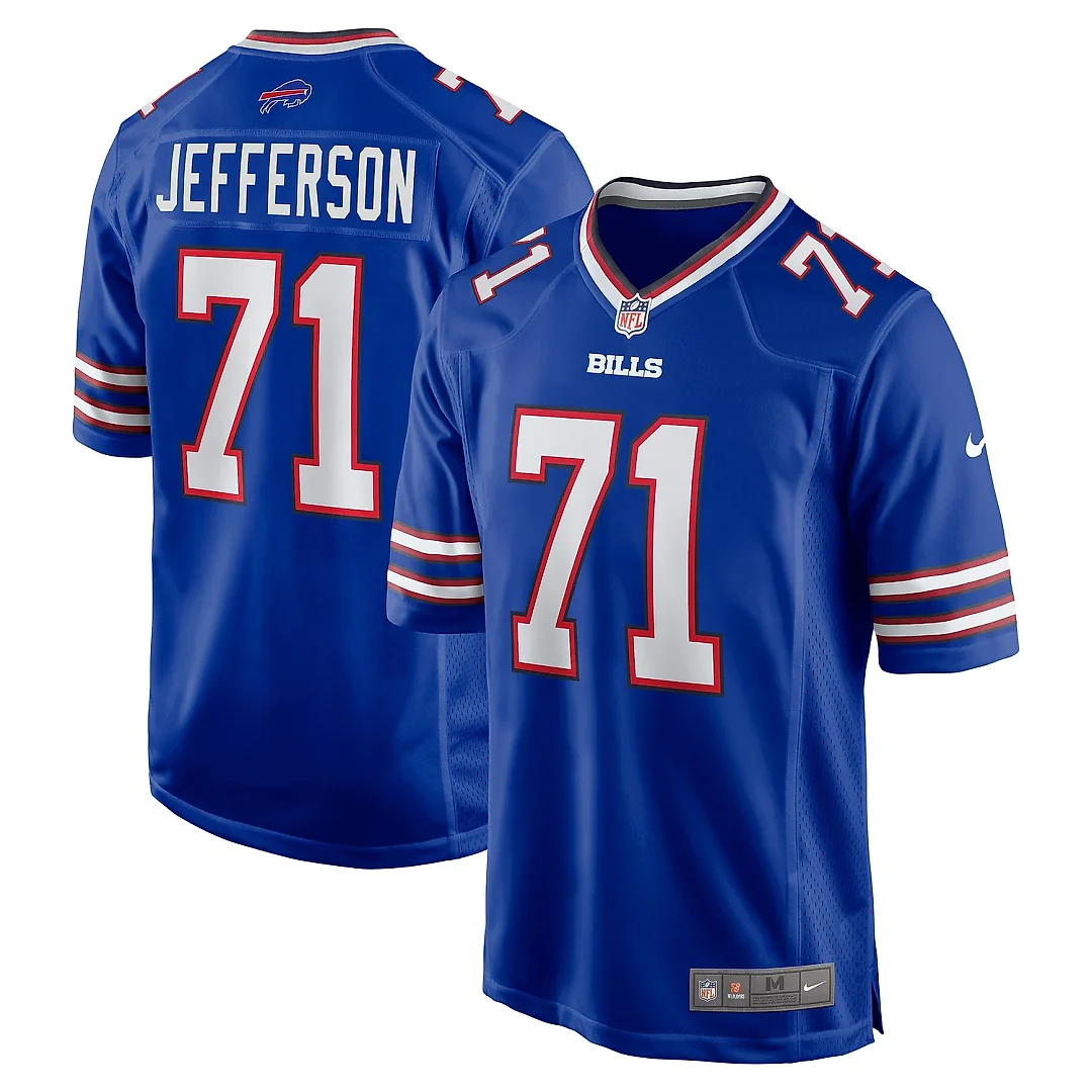 Zennovawear Men's Buffalo Bills Quinton Jefferson Royal Game Jersey