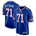 Zennovawear Men's Buffalo Bills Quinton Jefferson Royal Game Jersey
