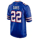 Zennovawear Men's Buffalo Bills Ray Davis Royal Game Jersey