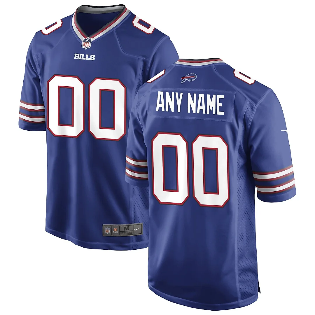 Zennovawear Men's Buffalo Bills Royal Custom Game Jersey