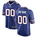 Zennovawear Men's Buffalo Bills Royal Custom Game Jersey