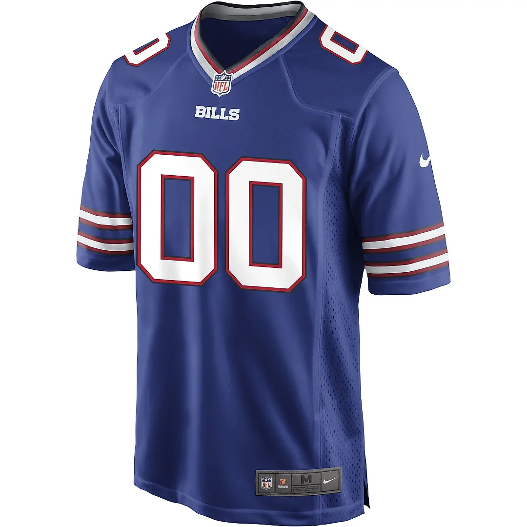 Zennovawear Men's Buffalo Bills Royal Custom Game Jersey