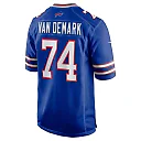 Zennovawear Men's Buffalo Bills Ryan Van Demark Royal Game Player Jersey