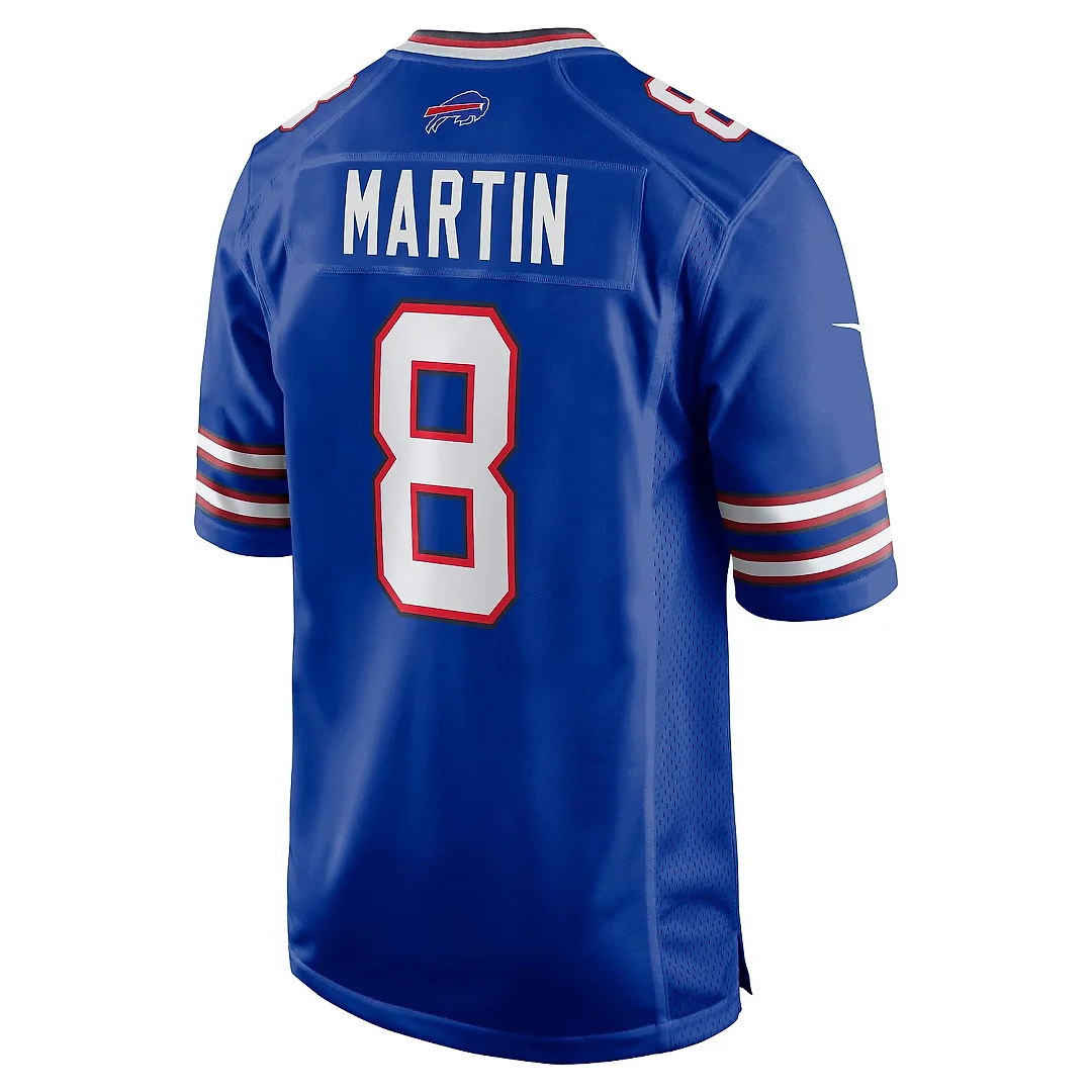 Zennovawear Men's Buffalo Bills Sam Martin Royal Game Player Jersey