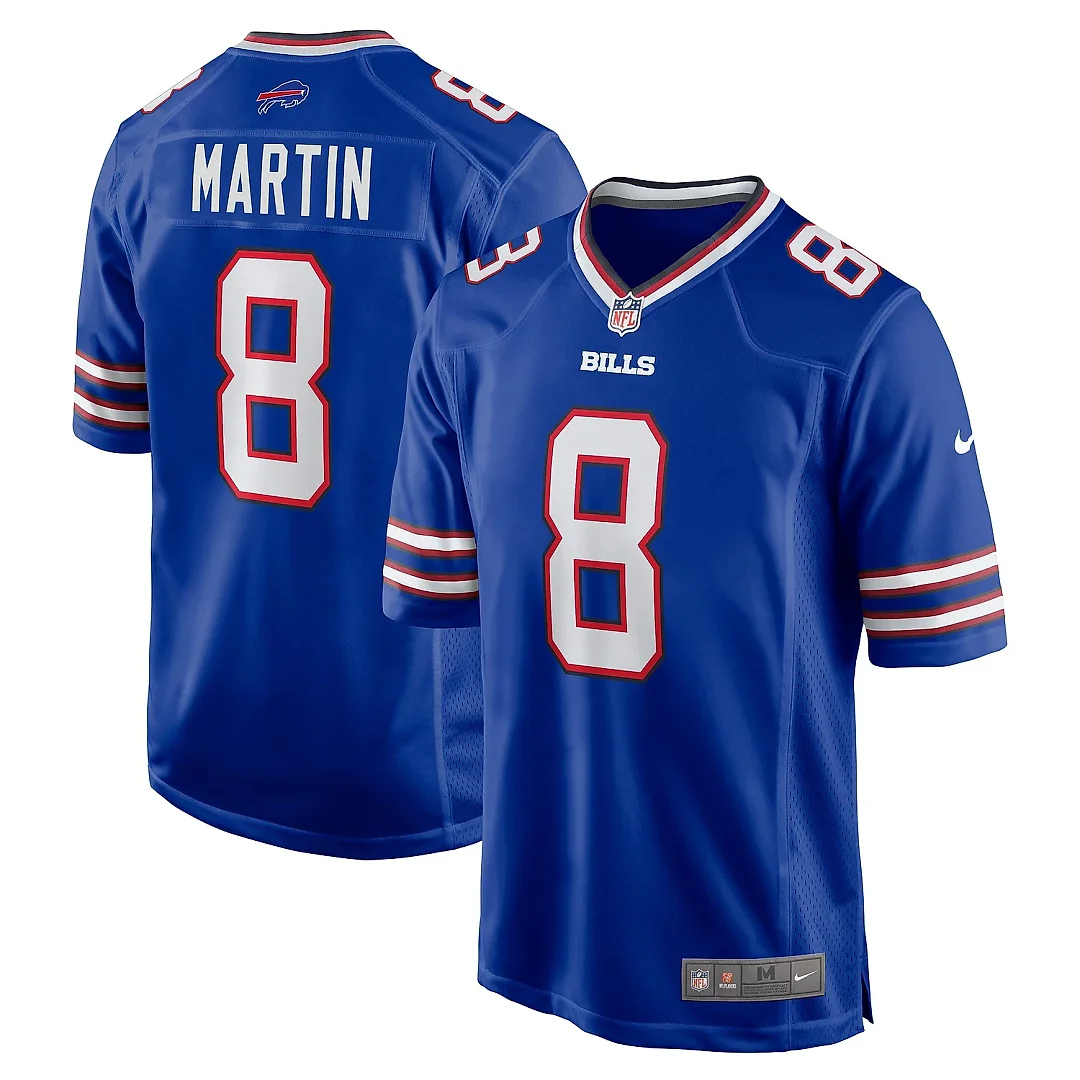 Zennovawear Men's Buffalo Bills Sam Martin Royal Game Player Jersey