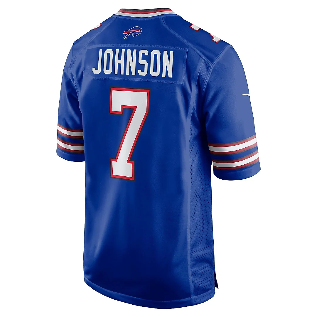 Zennovawear Men's Buffalo Bills Taron Johnson Royal Game Jersey
