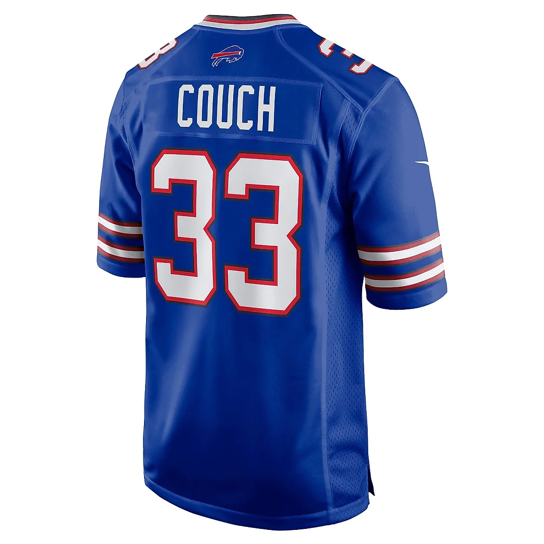 Zennovawear Men's Buffalo Bills Te'Cory Couch Royal Game Jersey
