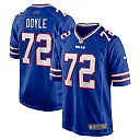 Zennovawear Men's Buffalo Bills Tommy Doyle Royal Game Player Jersey