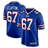 Zennovawear Men's Buffalo Bills Travis Clayton Royal Game Jersey