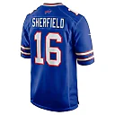Zennovawear Men's Buffalo Bills Trent Sherfield Royal Game Player Jersey
