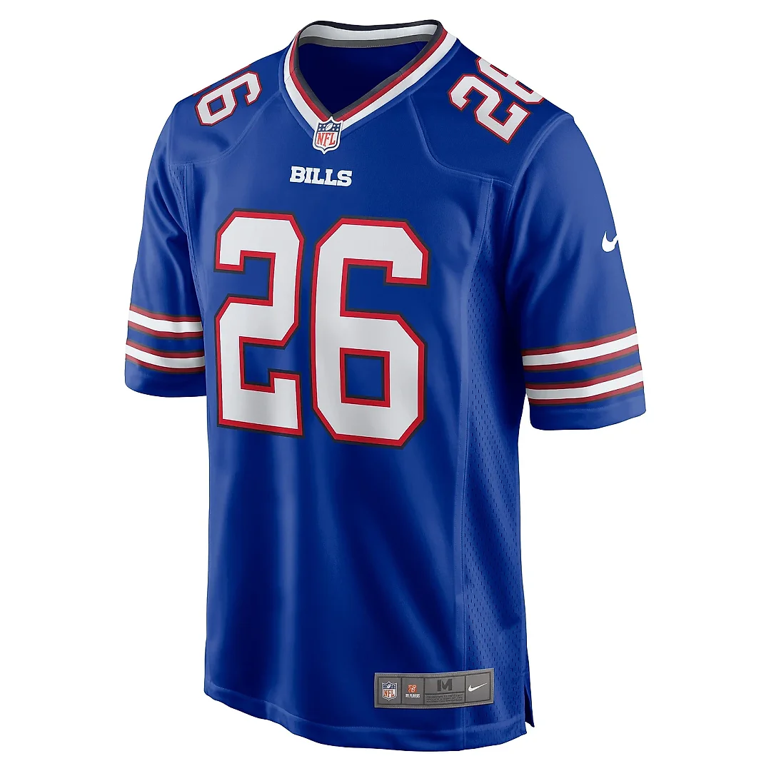 Zennovawear Men's Buffalo Bills Ty Johnson Royal Team Game Jersey