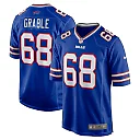 Zennovawear Men's Buffalo Bills Tylan Grable Royal Game Jersey