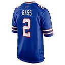 Zennovawear Men's Buffalo Bills Tyler Bass Royal Game Player Jersey