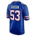 Zennovawear Men's Buffalo Bills Tyrel Dodson Royal Game Player Jersey