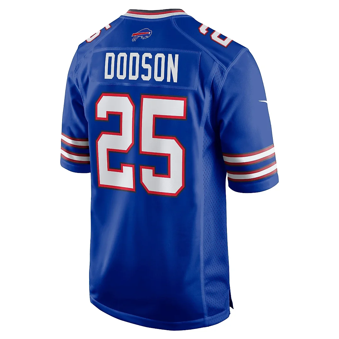 Zennovawear Men's Buffalo Bills Tyrel Dodson Royal Team Game Jersey