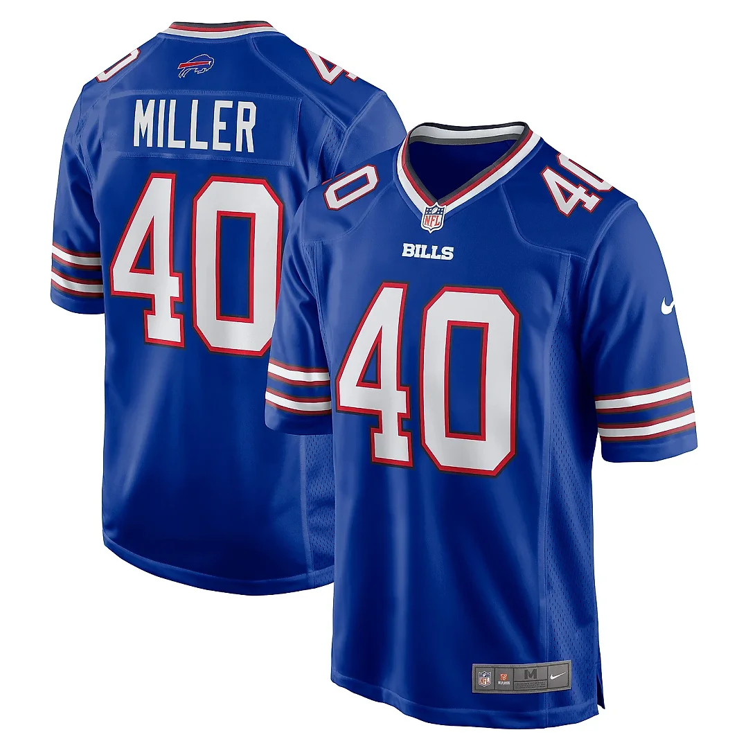 Zennovawear Men's Buffalo Bills Von Miller Royal Game Jersey