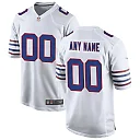 Zennovawear Men's Buffalo Bills White Alternate Custom Game Jersey