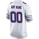 Zennovawear Men's Buffalo Bills White Alternate Custom Game Jersey