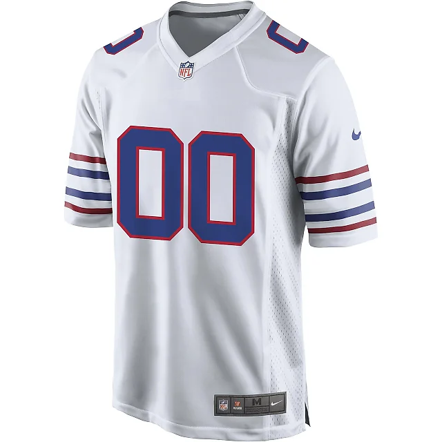Zennovawear Men's Buffalo Bills White Alternate Custom Game Jersey
