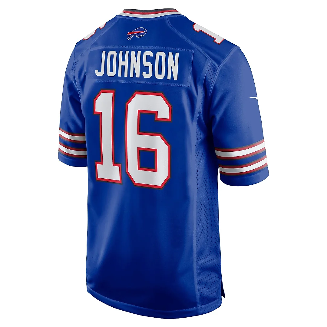 Zennovawear Men's Buffalo Bills Xavier Johnson Royal Game Jersey