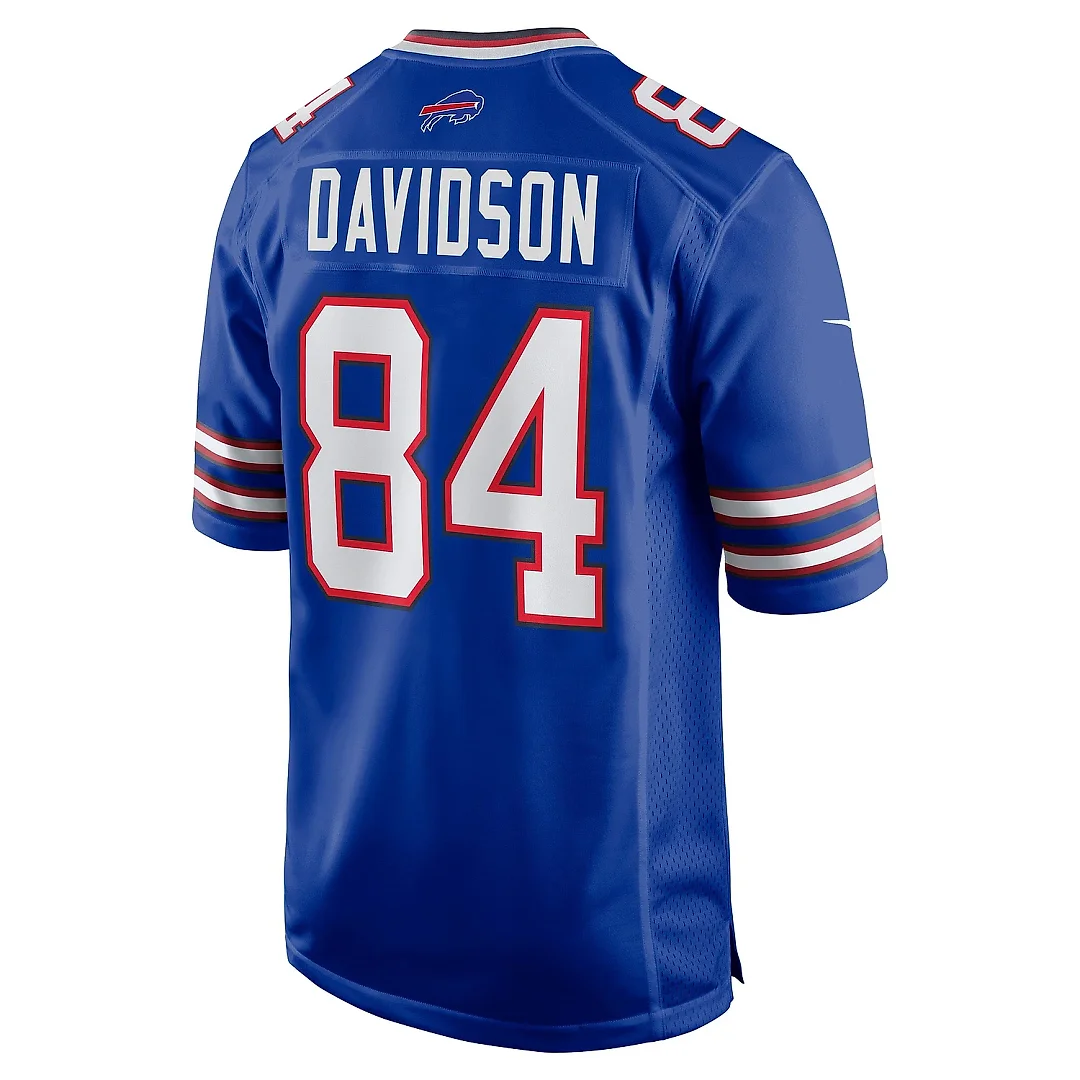 Zennovawear Men's Buffalo Bills Zach Davidson Royal Game Player Jersey