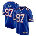 Zennovawear Men's Buffalo Bills Zion Logue Royal Team Game Jersey