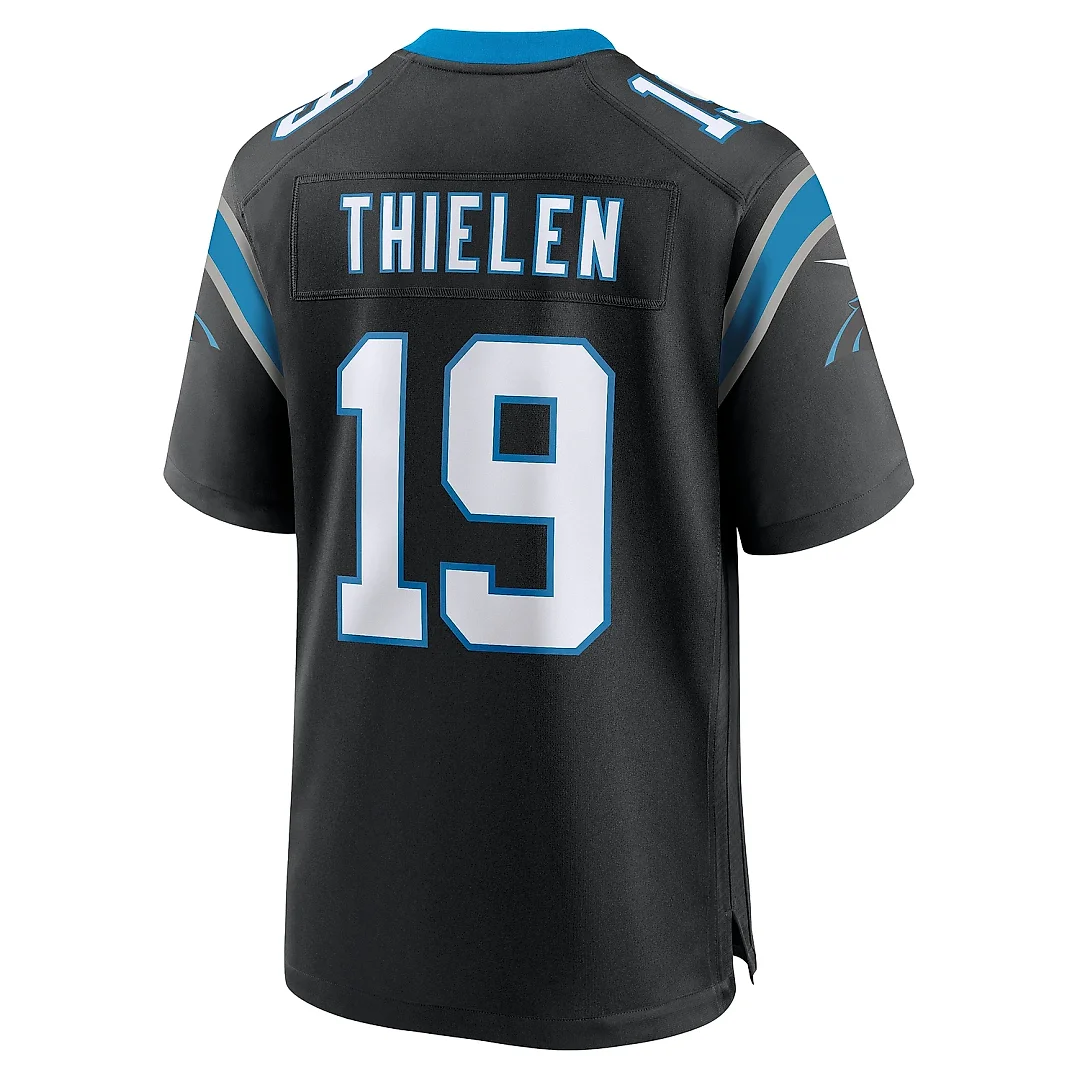 Zennovawear Men's Carolina Panthers Adam Thielen Black Team Game Jersey