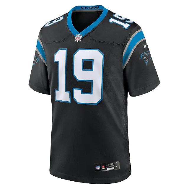 Zennovawear Men's Carolina Panthers Adam Thielen Black Team Game Jersey