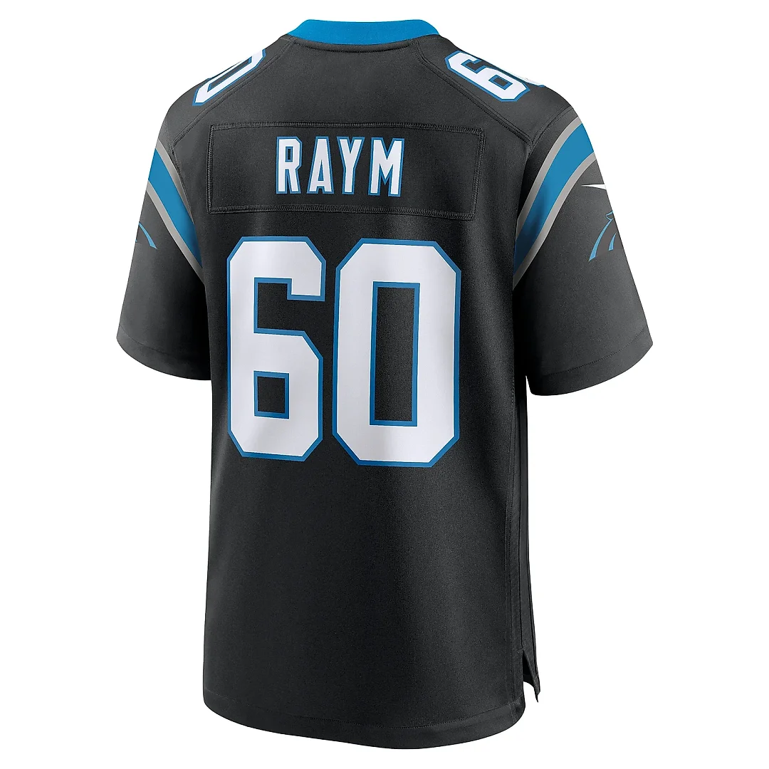 Zennovawear Men's Carolina Panthers Andrew Raym Black Game Jersey