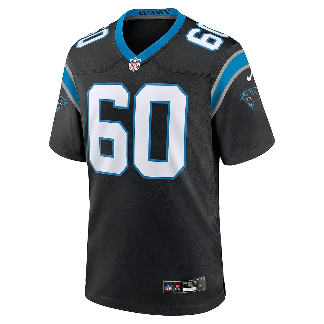 Zennovawear Men's Carolina Panthers Andrew Raym Black Game Jersey