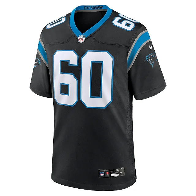 Zennovawear Men's Carolina Panthers Andrew Raym Black Game Jersey