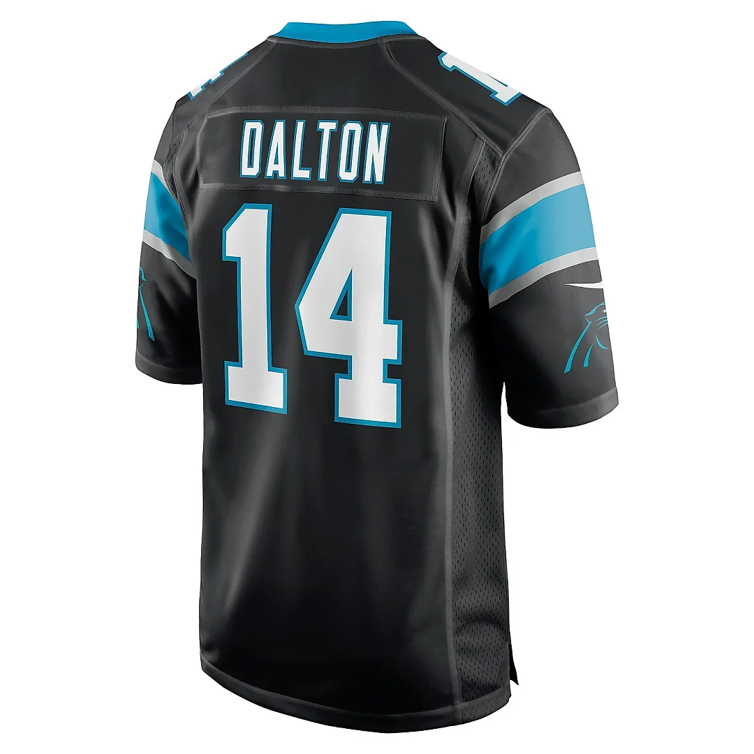 Zennovawear Men's Carolina Panthers Andy Dalton Black Game Player Jersey